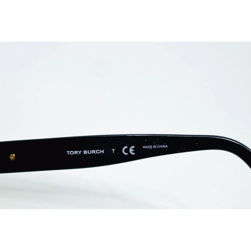 Tory Burch Eyeglasses Womens Black TY7086 1312/13 Cat Eye Logo 55-18-135